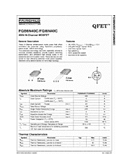 DataSheet FQB6N40C pdf